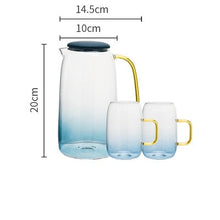 Load image into Gallery viewer, 1400ml heat-resistant color-changing glass teapot Chinese Kung Fu tea set large-capacity  coffee juice homeware pot
