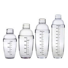 Load image into Gallery viewer, Home Cocktail Shaker Transparent Resin Coffee Bar Tools Bottle Drink Barware Beverage With Scale Party Wine Mixer Portable
