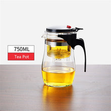 Load image into Gallery viewer, Tea Infuser Tea Pots Heat Resistant Glass Tea Set Chinese Kung Fu Tea Sets Kettle Coffee Glass Maker Convenient Office Tea Pot
