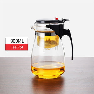 Tea Infuser Tea Pots Heat Resistant Glass Tea Set Chinese Kung Fu Tea Sets Kettle Coffee Glass Maker Convenient Office Tea Pot