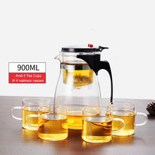 Load image into Gallery viewer, Tea Infuser Tea Pots Heat Resistant Glass Tea Set Chinese Kung Fu Tea Sets Kettle Coffee Glass Maker Convenient Office Tea Pot
