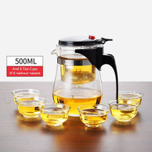 Load image into Gallery viewer, Tea Infuser Tea Pots Heat Resistant Glass Tea Set Chinese Kung Fu Tea Sets Kettle Coffee Glass Maker Convenient Office Tea Pot
