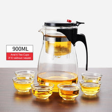 Load image into Gallery viewer, Tea Infuser Tea Pots Heat Resistant Glass Tea Set Chinese Kung Fu Tea Sets Kettle Coffee Glass Maker Convenient Office Tea Pot
