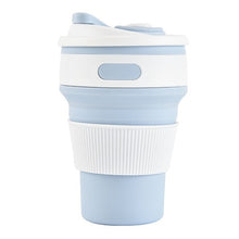Load image into Gallery viewer, Silicone Folding Telescopic Coffee Cup High Quality 350ML Outdoor Travel Portable Coffee Water Bottle Cups BPA FREE
