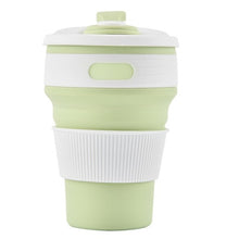 Load image into Gallery viewer, Silicone Folding Telescopic Coffee Cup High Quality 350ML Outdoor Travel Portable Coffee Water Bottle Cups BPA FREE
