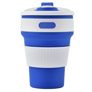 Silicone Folding Telescopic Coffee Cup High Quality 350ML Outdoor Travel Portable Coffee Water Bottle Cups BPA FREE