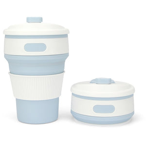 350ML Silicone Folding Coffee Cups Portable Outdoors Travel Drinking Mug Collapsible Water Tea Cup