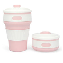 Load image into Gallery viewer, 350ML Silicone Folding Coffee Cups Portable Outdoors Travel Drinking Mug Collapsible Water Tea Cup

