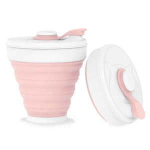 350ML Silicone Folding Coffee Cups Portable Outdoors Travel Drinking Mug Collapsible Water Tea Cup