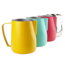 Load image into Gallery viewer, Milk Steaming &amp; Frothing Pitcher, Stainless Steel Non-Stick Milk Jug Pull Flower Cup Perfect For Coffee Cappuccino Latte Art
