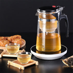 Tea Sets Heat Resistant Glass Tea Pot Tea Infuser Chinese Kung Fu Tea Set Kettle Coffee Glass Maker Convenient Office Tea Pots