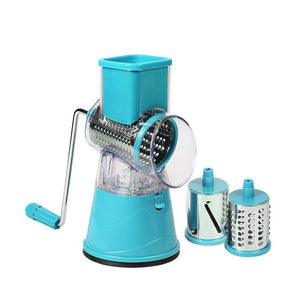 Manual Vegetable Potato Roller Cutter Stainless Steel Blade Kitchen Slicer Roller Cutting Machine Handheld Food Processor #1