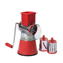Load image into Gallery viewer, Manual Vegetable Potato Roller Cutter Stainless Steel Blade Kitchen Slicer Roller Cutting Machine Handheld Food Processor #1
