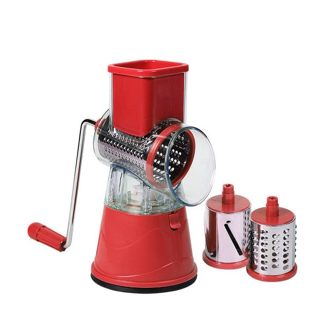 Manual Vegetable Potato Roller Cutter Stainless Steel Blade Kitchen Slicer Roller Cutting Machine Handheld Food Processor #1